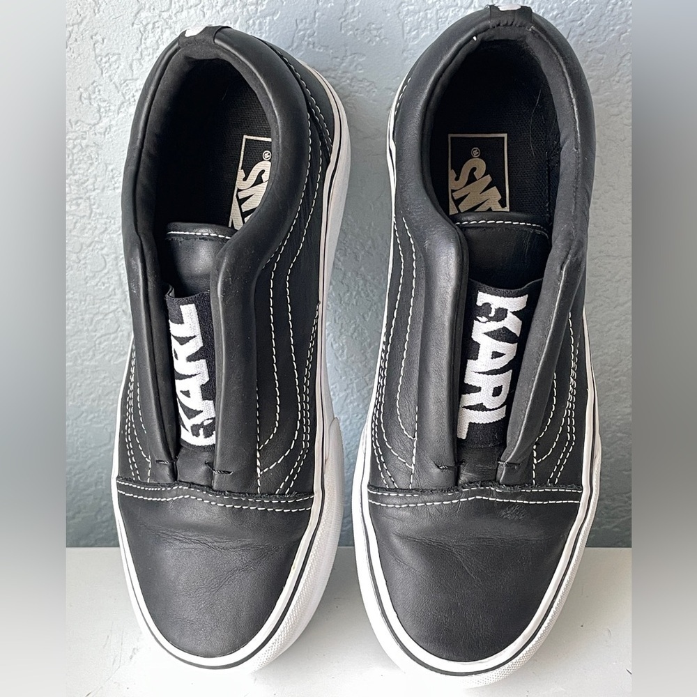 Karl Lagerfeld x Vans Shoes 4.5 Great Condition HOT item! KL Classy & RARE - Picture 5 of 8
